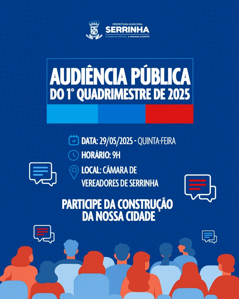 AUDIÊNCIA PÚBLICA 1º QUADRIMESTRE DE 2025